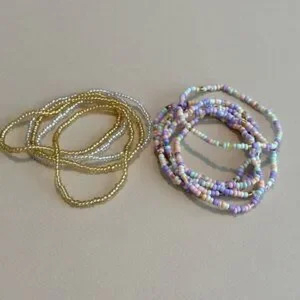 Colorful Beaded Bracelet Set N1344